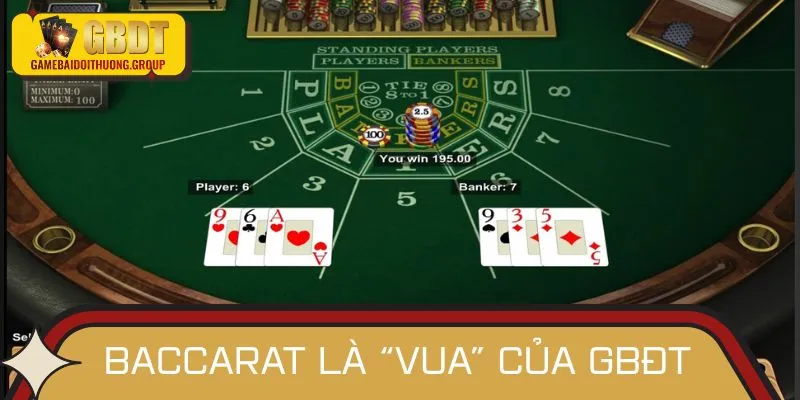 Baccarat là tựa game ăn khách nhất 2025