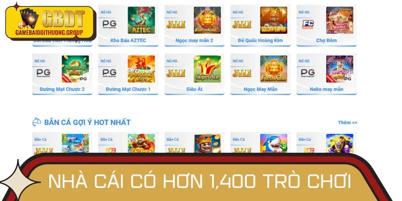 Kho game đa dạng - Nơi mọi sở thích đều được thỏa mãn