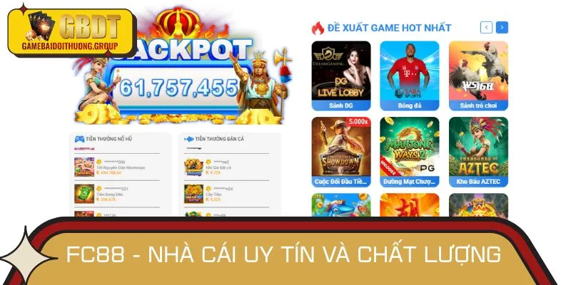FC88 - Nhà cái uy tín thu hút hàng triệu người chơi mỗi ngày