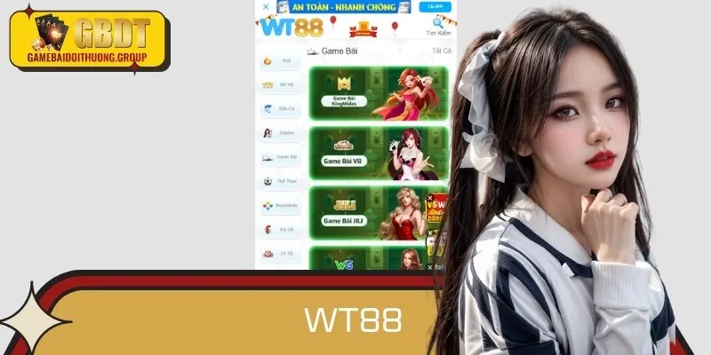 WT88 cung cấp sảnh game bài đổi thưởng phong phú cho người chơi