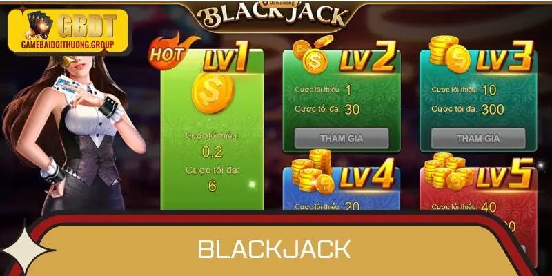 Blackjack là tựa game bài quen thuộc tại sảnh JILI game bài 3D