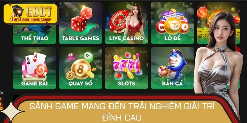Trải nghiệm sòng bài, slot game và thể thao điện tử