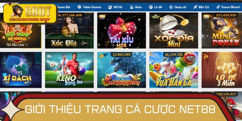 NET88 - Điểm đến lý tưởng cho dân cá cược