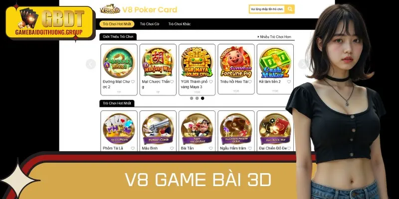 V8 Game Bài 3D - Điểm Dừng Chân Cho Người Đam Mê Cá Cược