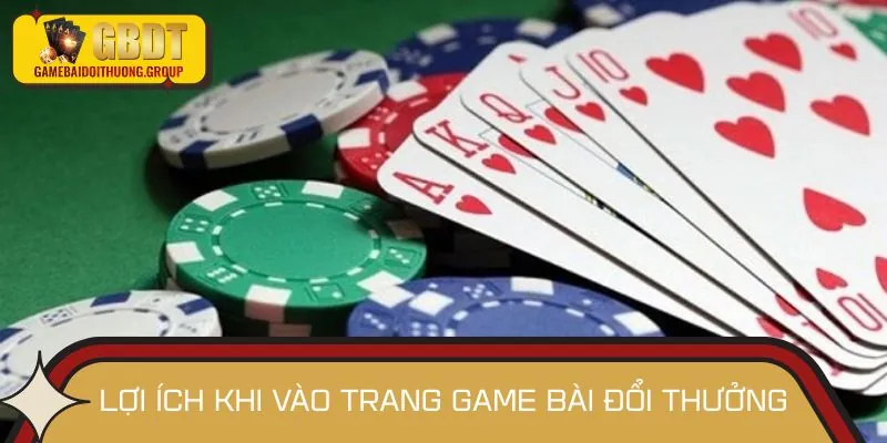 Những tiện ích dễ dàng thấy được khi vào trang Game bài đổi thưởng