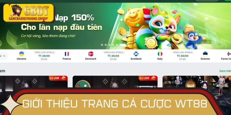 Giới thiệu tổng quát về trang cá cược WT88